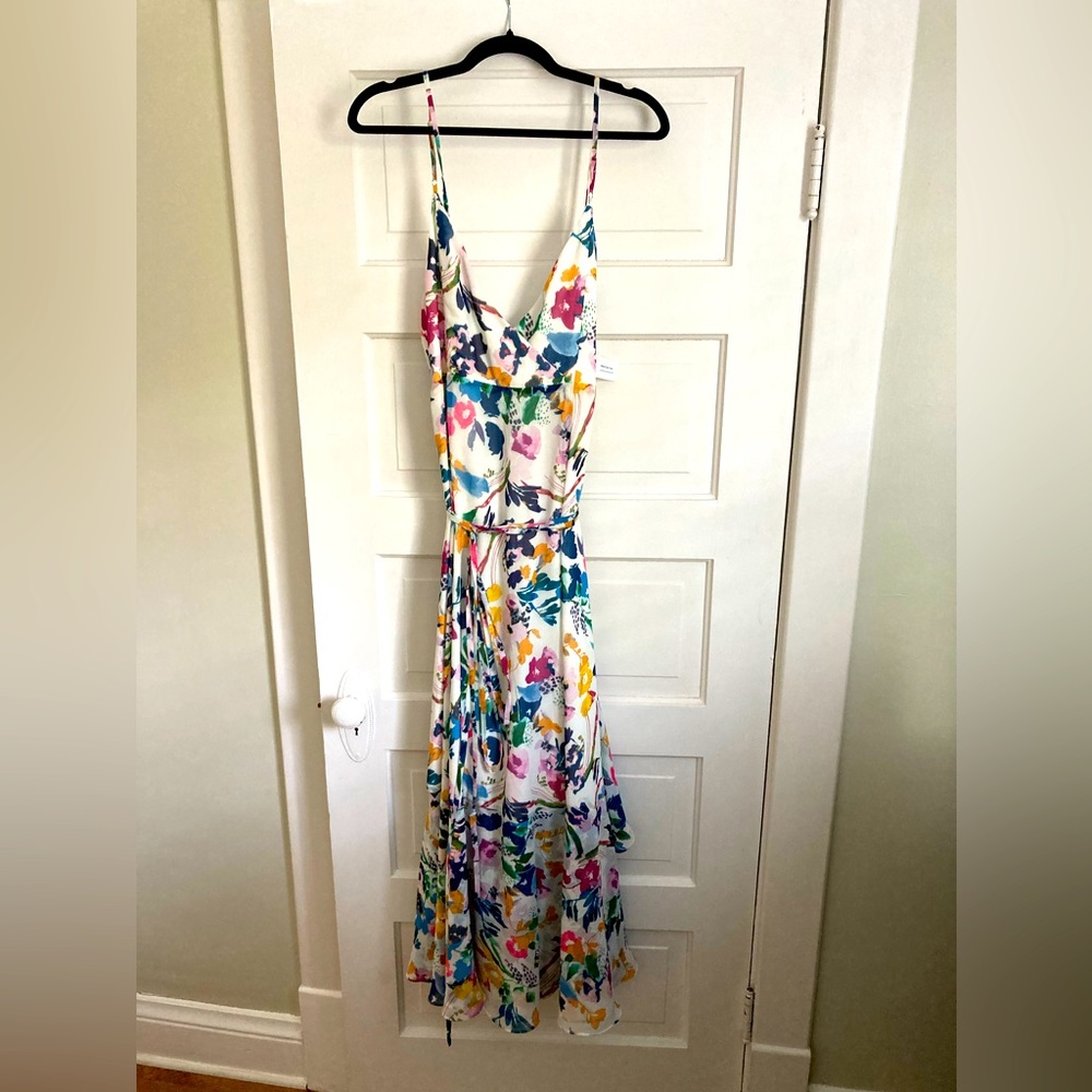 Anthropologie floral semi-formal dress